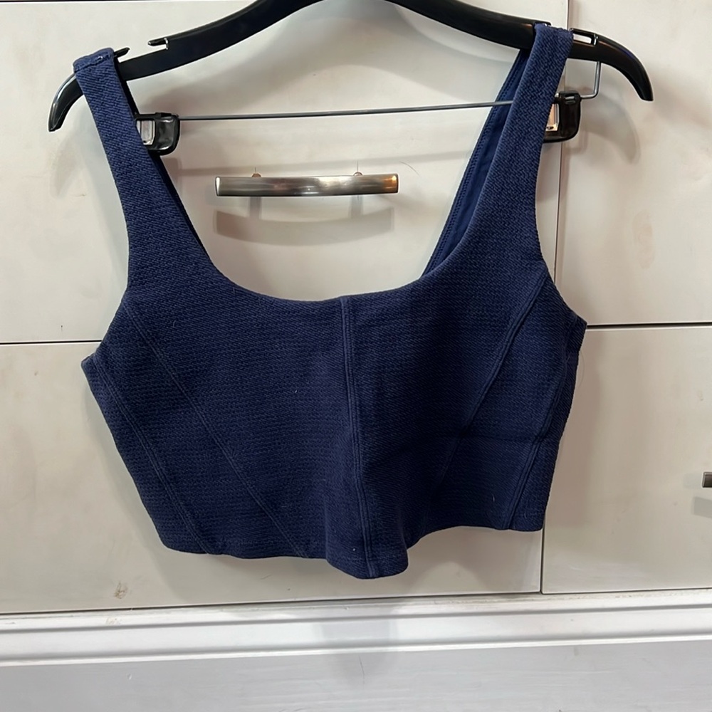 Navy Blue OFFLINE by Aerie corset sports bra